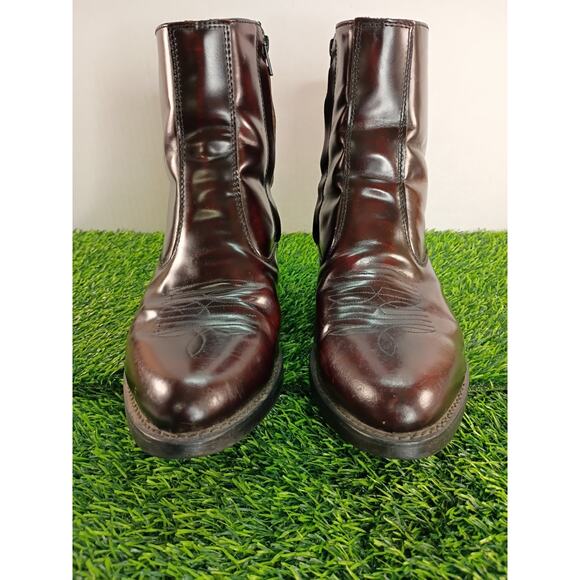 Laredo Men 9EW Burnt Apple Leather Side Zip Traditional Boots main image 5